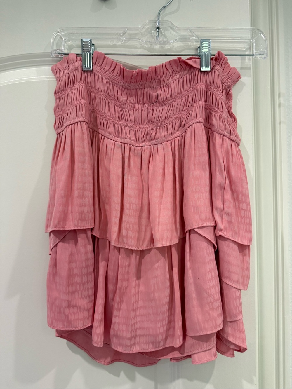 Current Air Blush Pink Smocked Dress